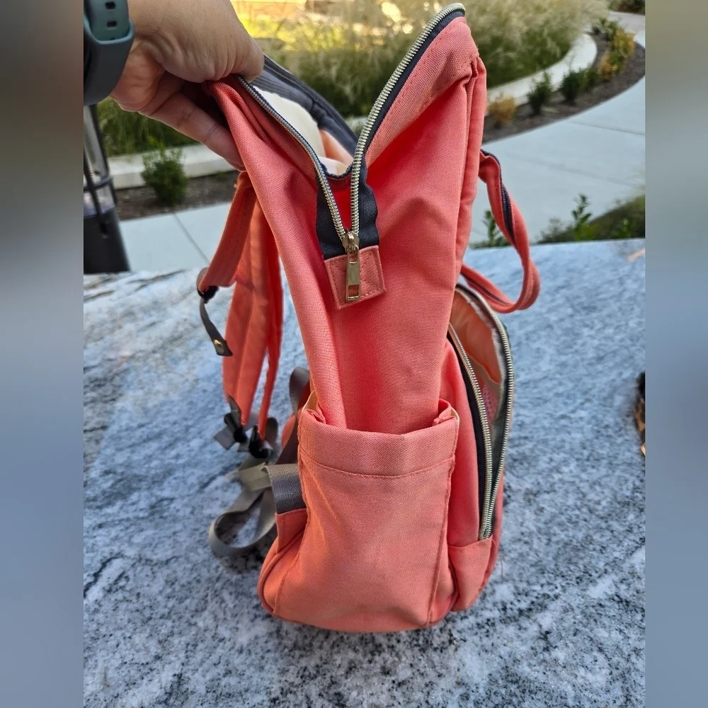 Land Mommy Baby Bag Pink/peach Backpack